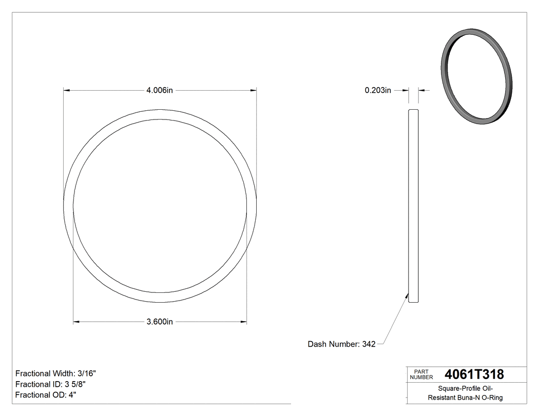 Technical drawing - 4061T318
